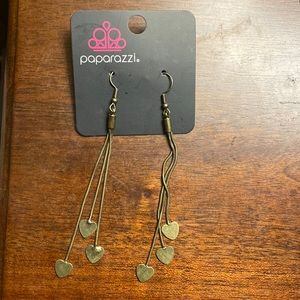 Higher Love Brass Earring